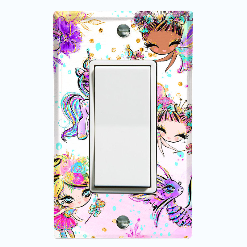 Plaque murale berçante Fairy Princess Unicorn
