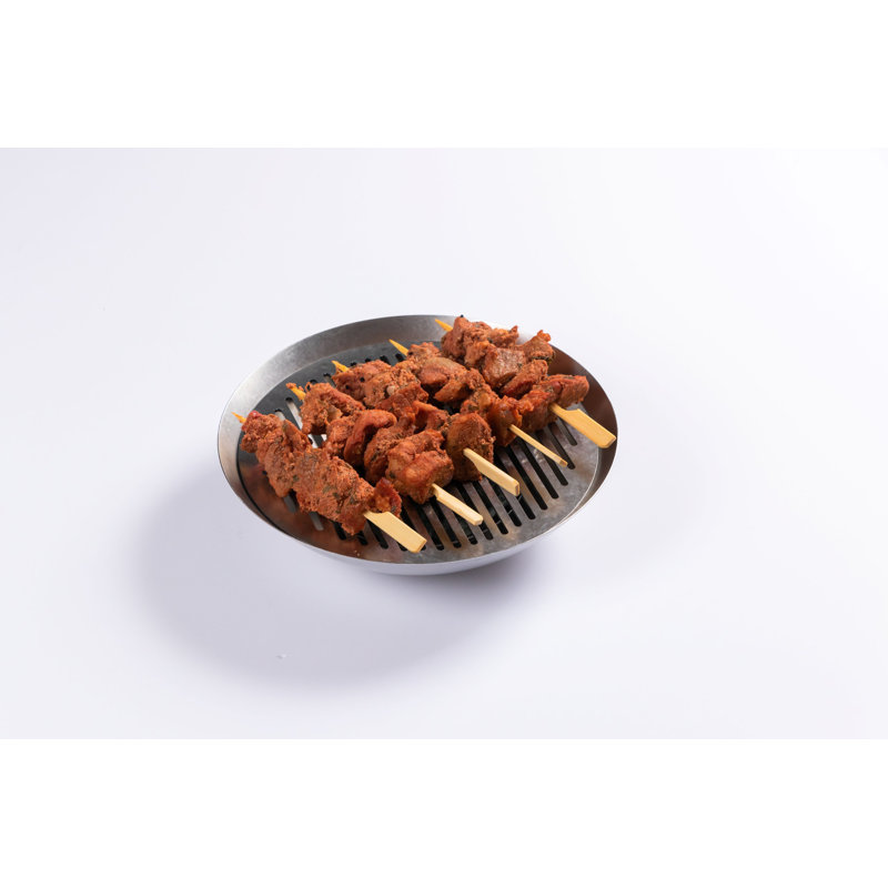Gril de table avec pierres naturelles - 5,88 po - 1 pièce - Acier inoxydable, 5,88 po x 1,97 po