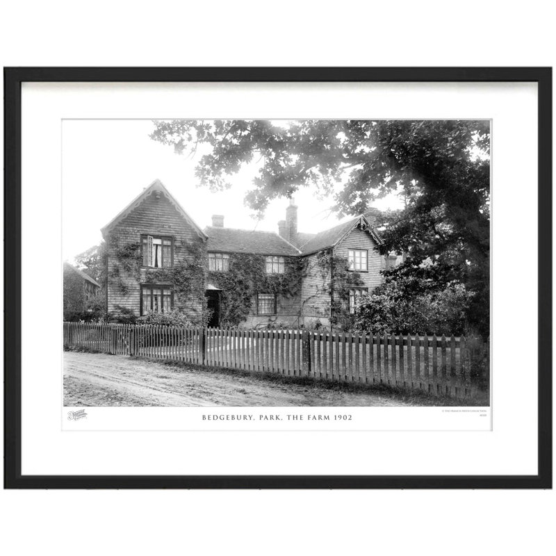 Bedgebury, Park, The Farm 1902 - Single Picture Frame Print, 60cm H x 80cm W x 2.3cm D