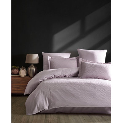 Ensemble de housse de couette réversible en coton martelé