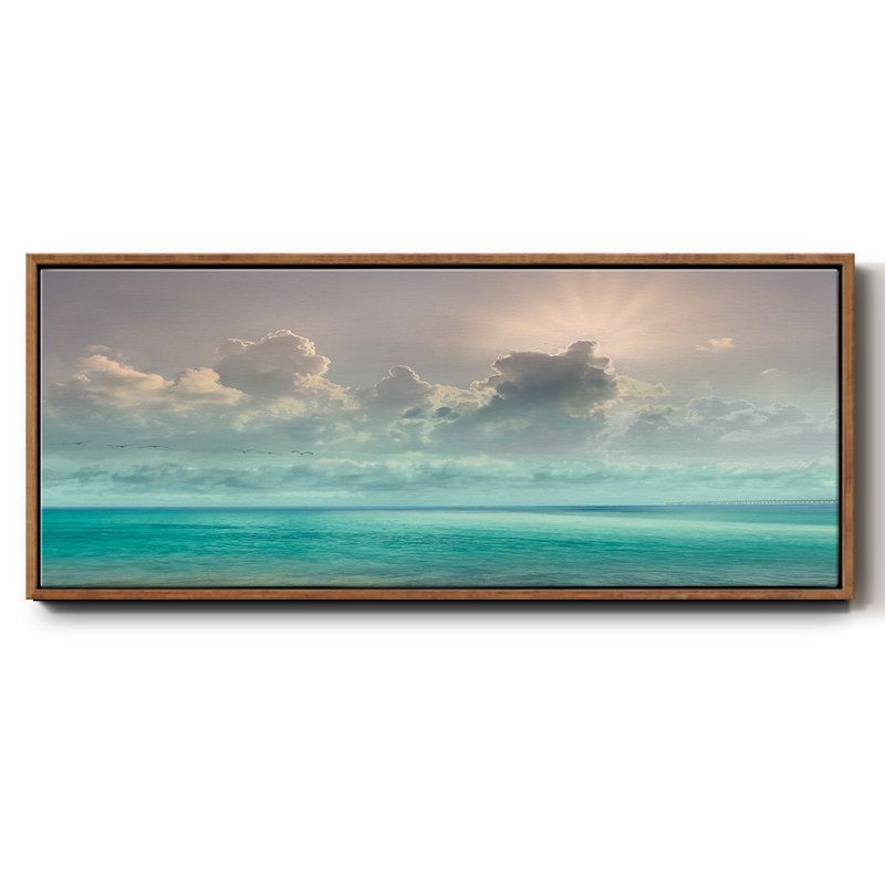 Caraïbes, toile encadrée, H 12 po x l 30 po