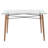 Juliona Beech Glass Top Dining Table