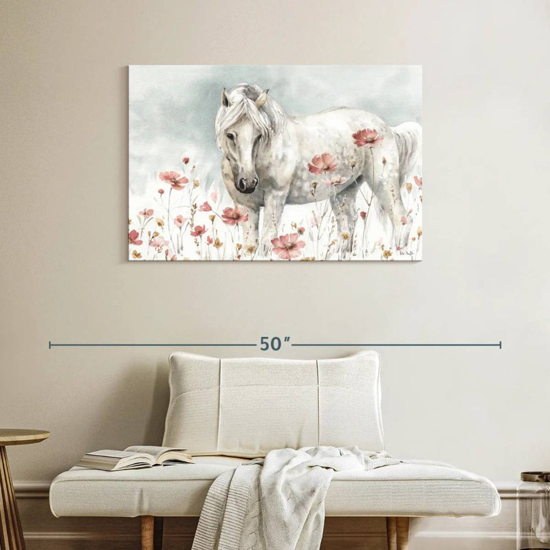 Brampt, superbe cheval sauvage I, H 26 po x l 39 po
