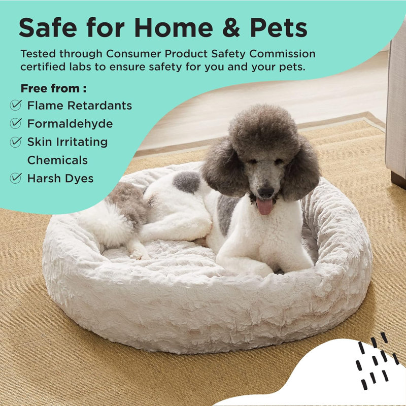 Lit / jeté Best Friends by Sheri Bundle The Original Calming Lux Donut Cuddler, Grand (l 36 po x P 36 po x H 9 po), Pink