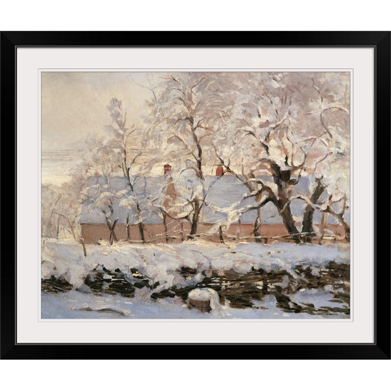 Pie, 1868 - 1869. Musée d'art de Claude Monet - reproduction, H 38 po x l 48 po x P 1,5 po, Toile
