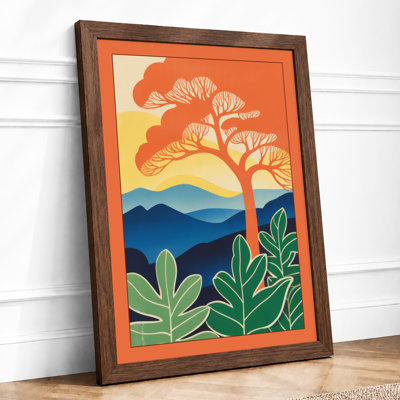 Desert Landscape Rustic - Framed Print