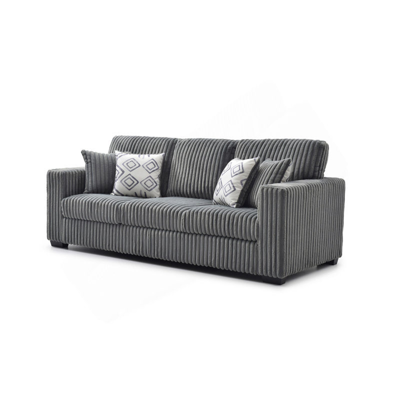 Canapé Teddy G00180A-S GRIS, L 92 po