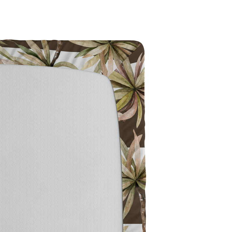 Drap-housse Ambesonne Palm Trees, Drap-housse de taille simple