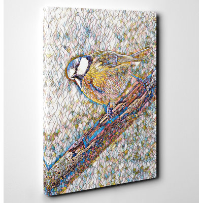 Blue Tit Bird - Wrapped Canvas