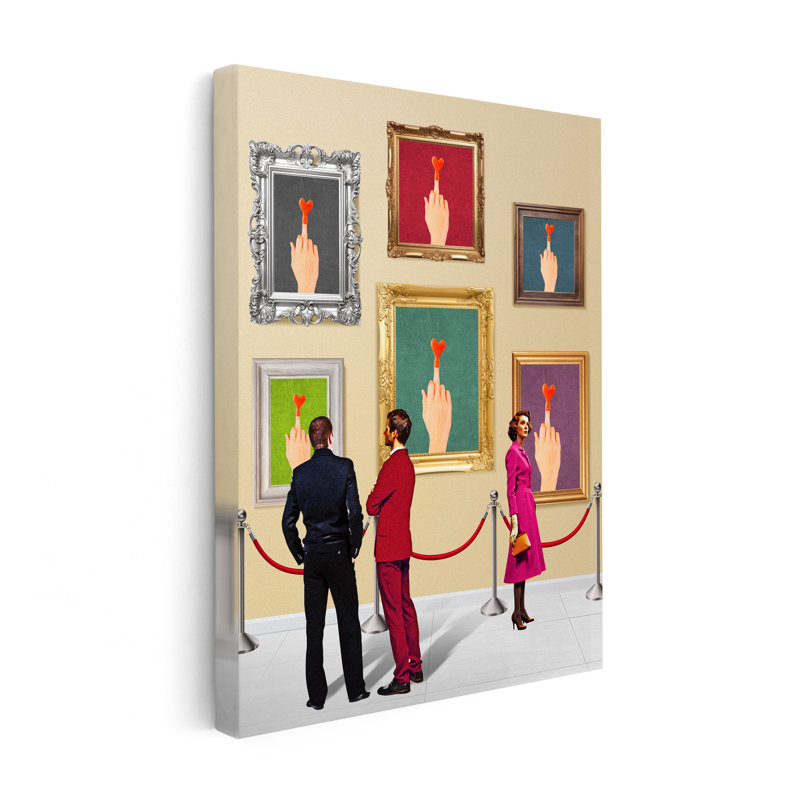 Doigts du milieu, Unframed, Canvas, 16"H x 20"W