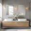 Miroir de salle de bain sans cadre-675904067