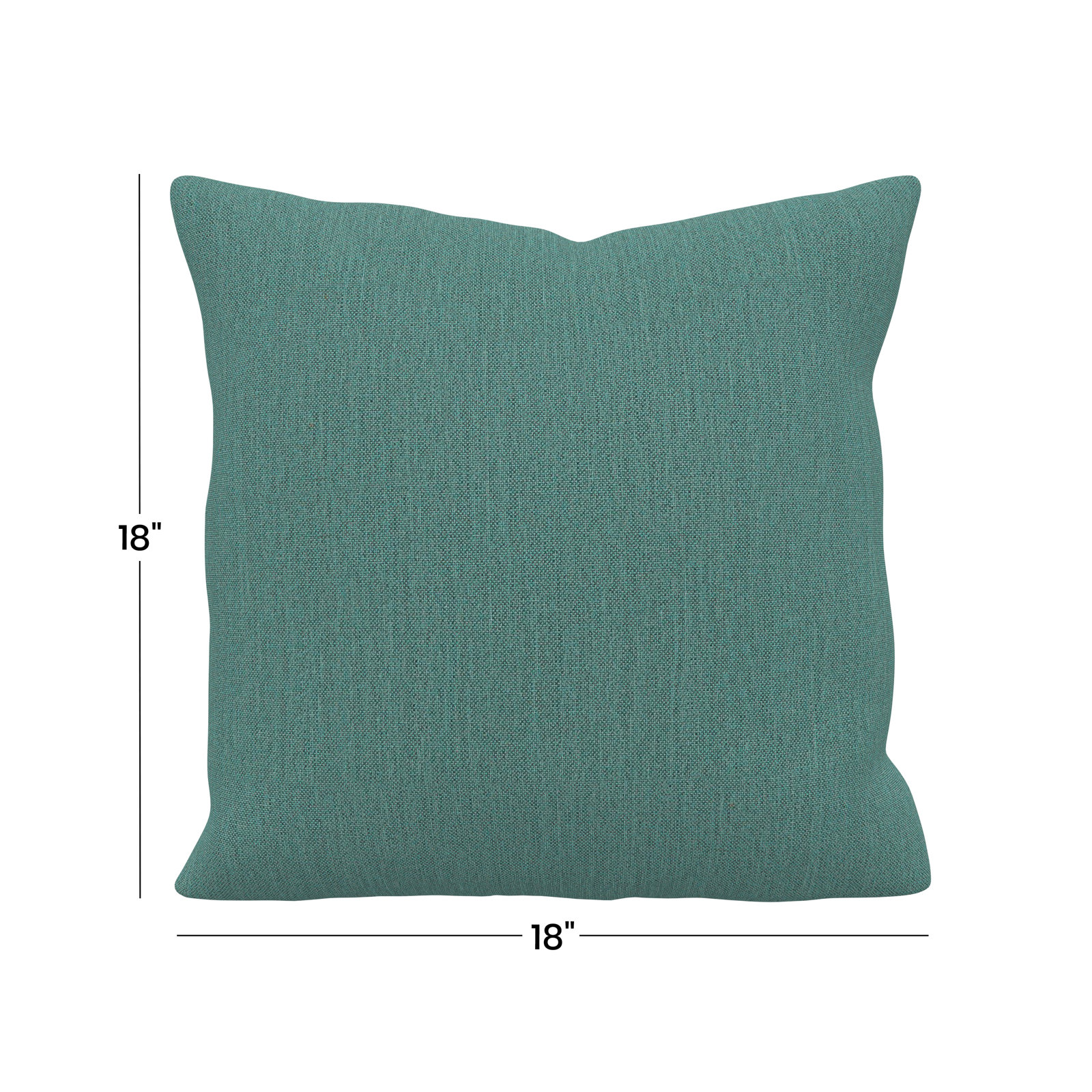 Sunbrella® Throw Pillow, Square 18", Cast Breeze Sunbrella® Plainweave