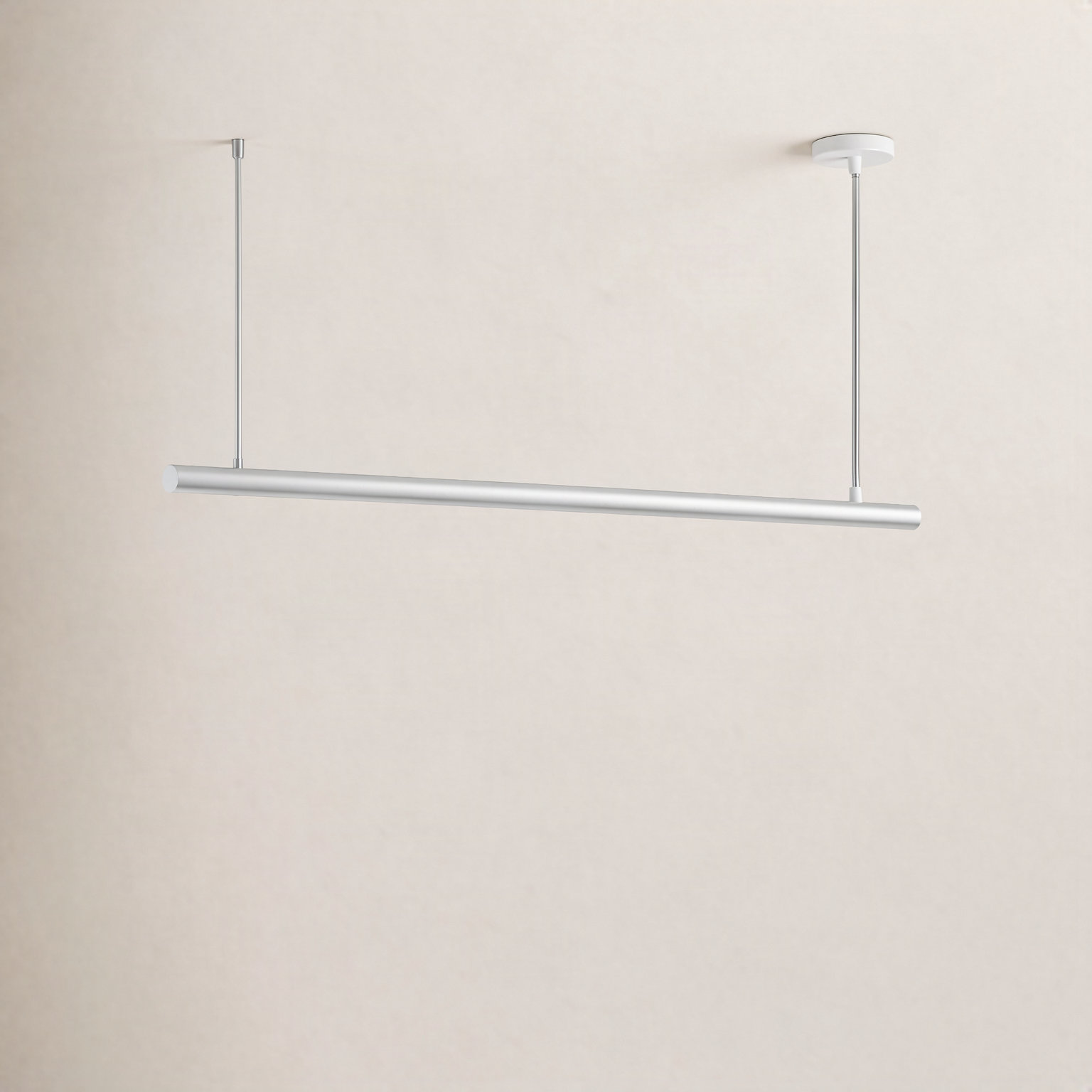 Collie Single Light LED Pendant, White