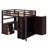 Full Size Loft Bed With Drawers,Desk And Wardrobe-872577855