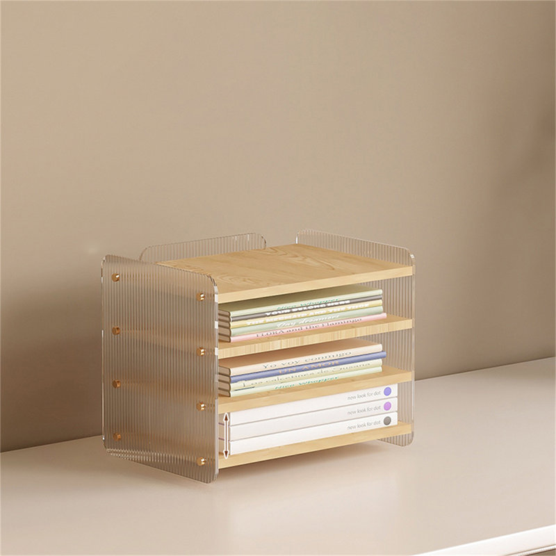 Organisateur de bureau en bois manufacturé Fareeda