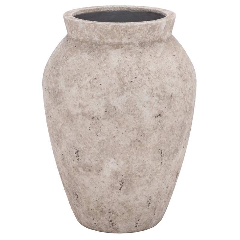 Grand pot à fleurs Bolton, 20,9 x 20,9 x 29,1, Blanc antique