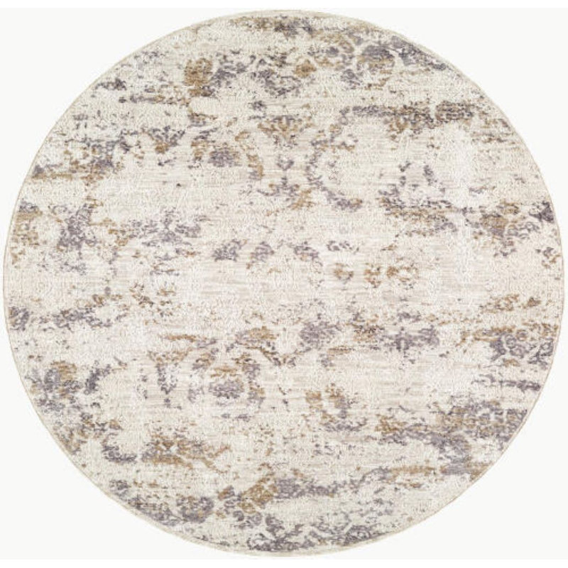 Tapis tissé à la machine Kirima, Rond 5 pi 3 po