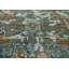 Tapis beige / rouille / turquoise 7 pi 10 po x 10 pi 1 po Musso