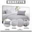 Omolade Grey Hypoallergenic Microfibre 2 Piece Duvet Cover-1335982815