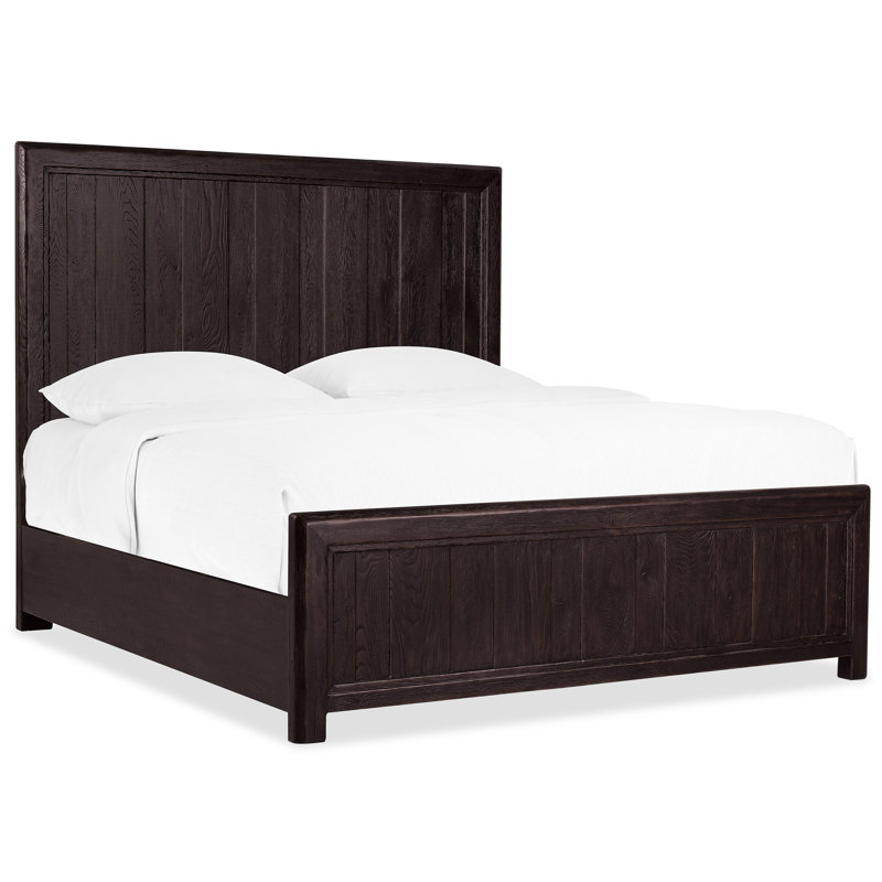 Driftwood Panel Bed, Black, Queen