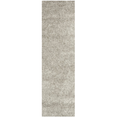 Assar Handmade Tufted Silver Area Rug