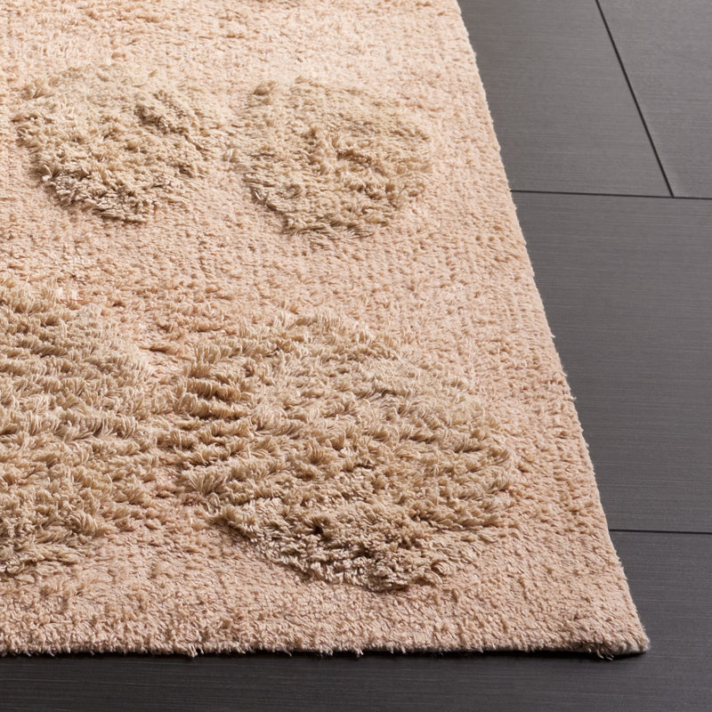 Easy Care 227 Hand Tufted Recycled Cotton Machine Washable Geometric Shapes Indoor Use Only Rug, Rectangle 5' x 8'