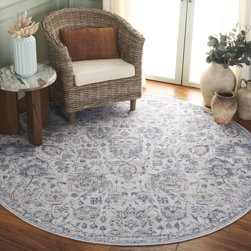 Antionna 100 Performance Oriental Rug, Round 6'7"