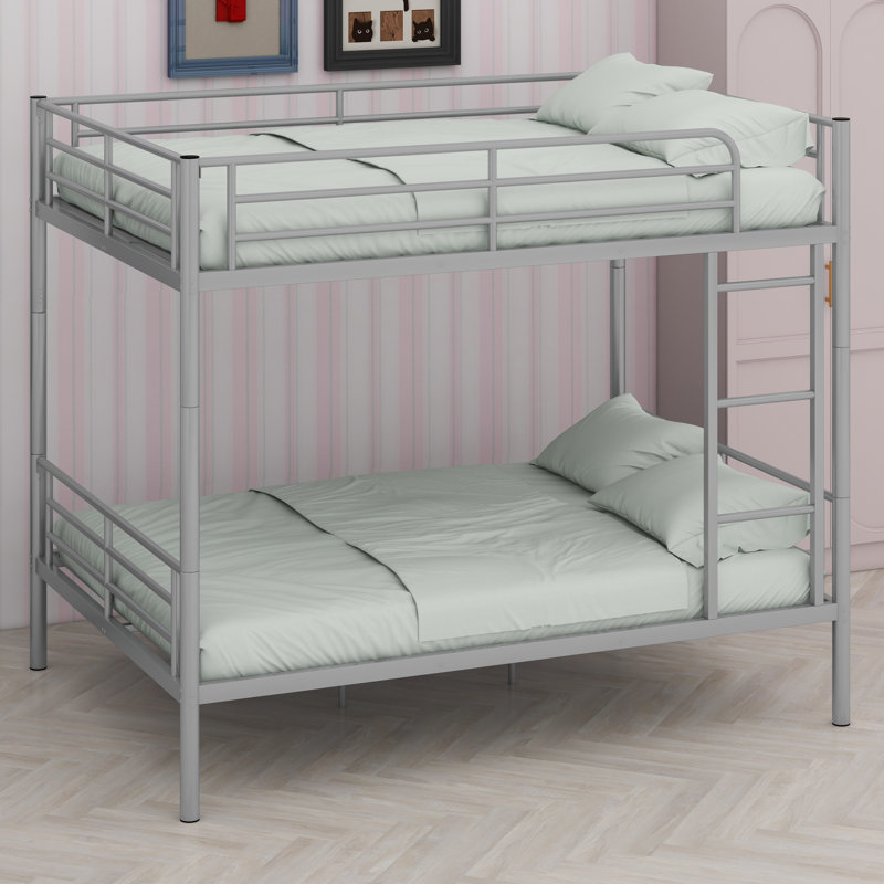 Metal Bunk Bed, Silver