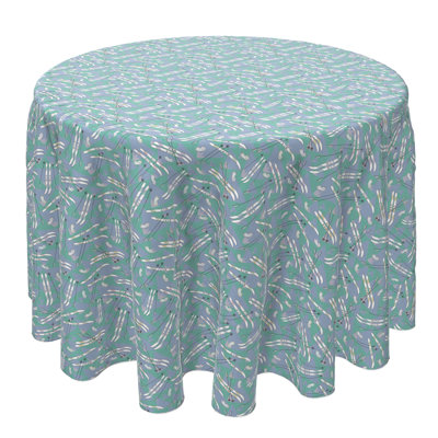 Round Cotton Twill Tablecloth