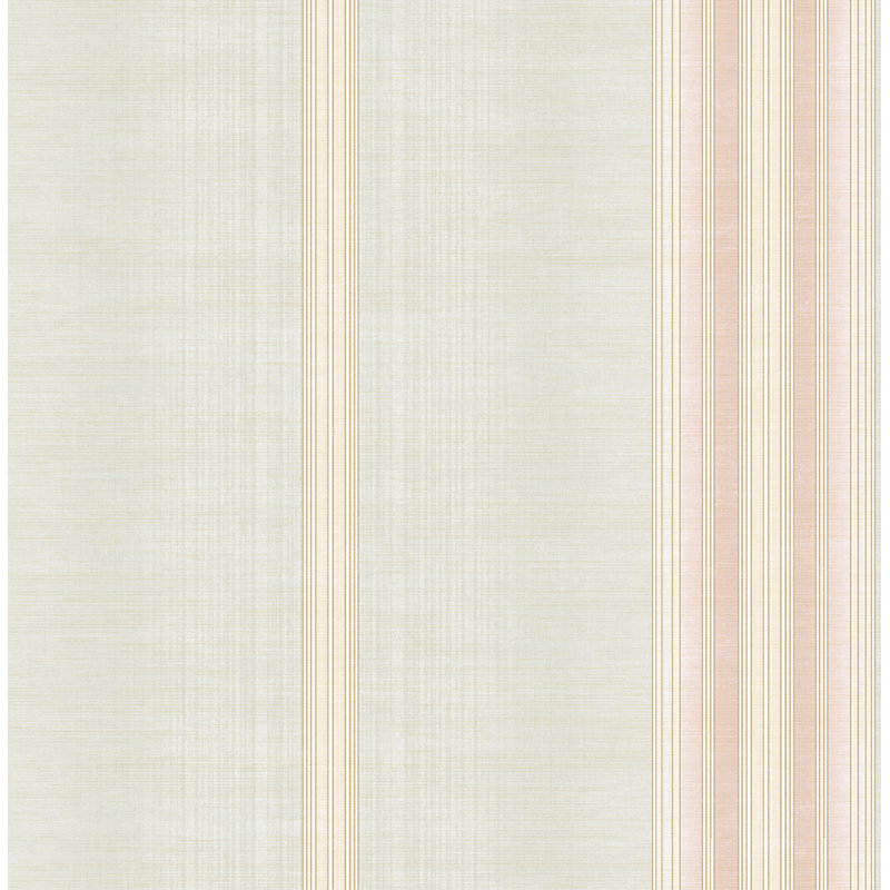  Papier peint rayé non encombré Designs Smoke & Bubblegum, Fumée métallique / gomme à bulles