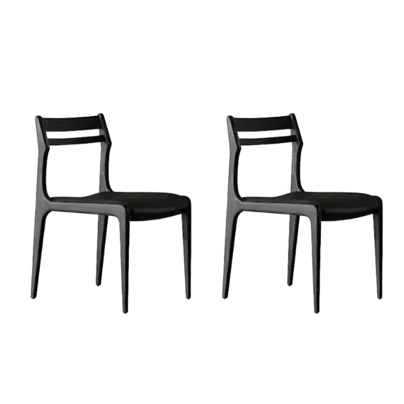 Chaises de salle à manger modernes et confortables, Noir, noir, noir, noir