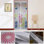 Floral Magnetic Mesh Hands-Free Lace Screen Door