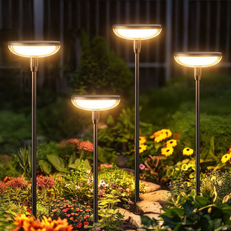 Solar Lights Outdoor Garden, 31" Tall Solar Pathway Lights Outdoor Waterproof, Bright Solar Garden Lights For Highlighting Plants, Solar Lights For Outside Yard Path Walkway Driveway