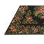 Tapis floral noir / vert / rouge-1628388141
