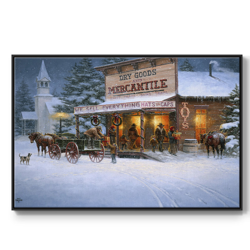 Vœux de Noël, H 27 po x l 41 po x P 2 po, Noir