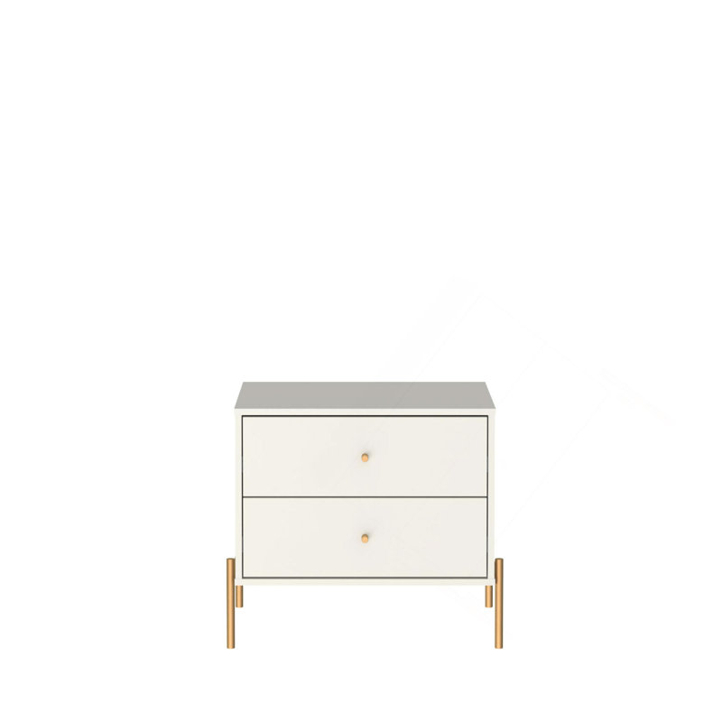Nightstand In Off White, Off White