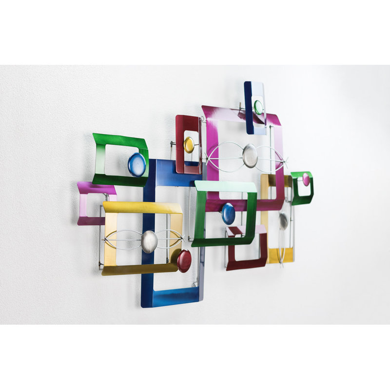 Handmade Modern Abstract Wall Decor on Metal