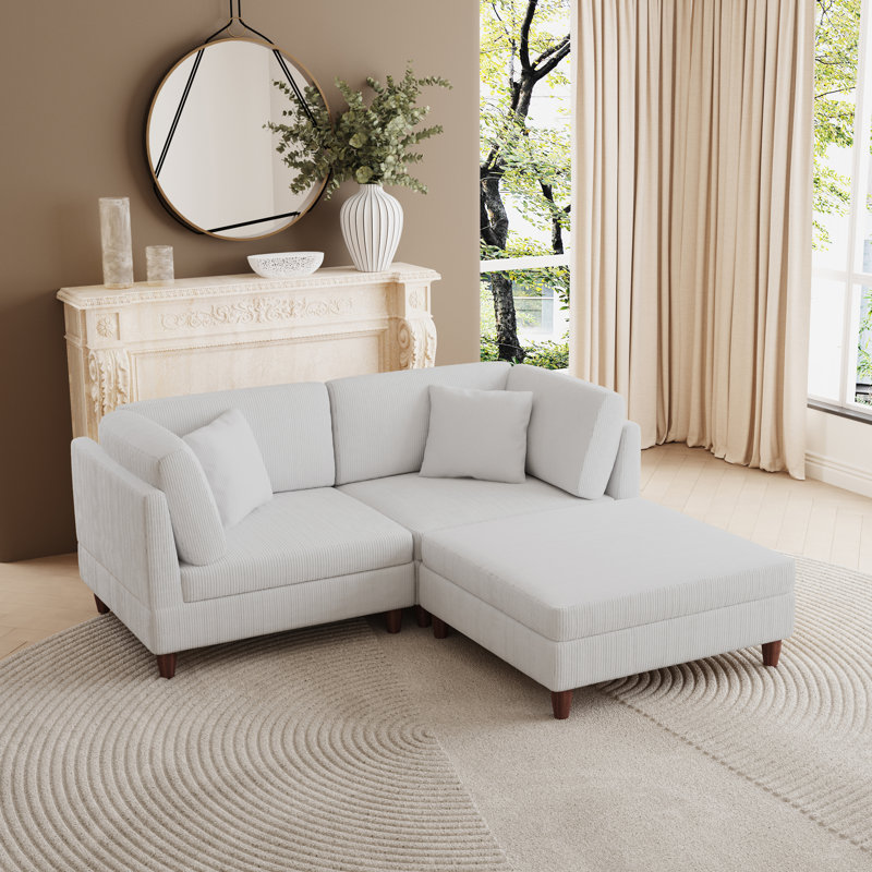 Seemab Modular Corner Sofa, Sea Salt Grey