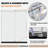 56 To 60 In. W X 76 In. H Sliding Frameless Shower Door With 3/8 Clear Glass-106844746