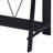 Black Writing Desk With Upper Shelf-1652683517
