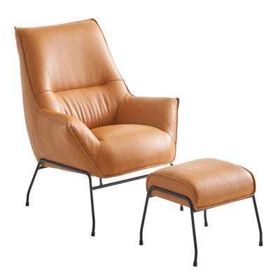 Fauteuil en cuir Washington