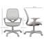  Office Chair, 360 Degree Swivel Desk Chair with Wheels, Grey-1095579843