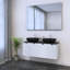 Meuble-lavabo double 47,2 po avec comptoir Karaya-2070382890-2070382891