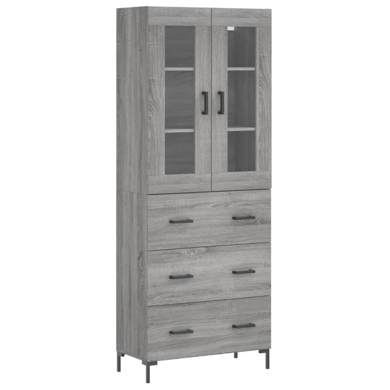 69.5cm Sideboard, Grey Sonoma