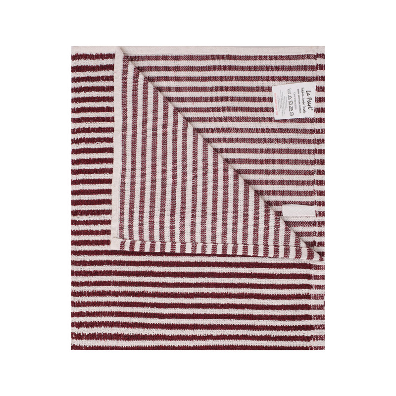 Cotton Stripe Jacquard Tea Towel Kitchen Towel, 8 