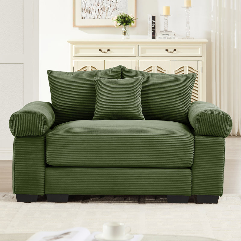 Canapé modulaire surdimensionné 54,3 po Cloud, Vert
