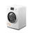 2.7 cu. ft. Stackable Front Load Compact Washing Machine in White, FWM-3CF-W