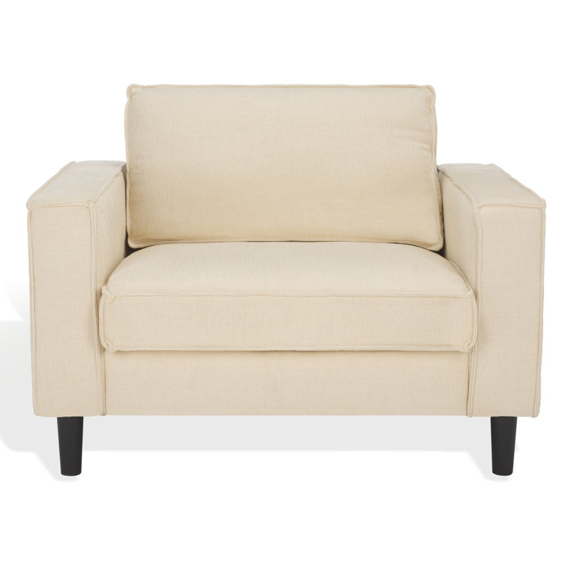 Bugarin 45'' Wide Armchair, Cream Polyester