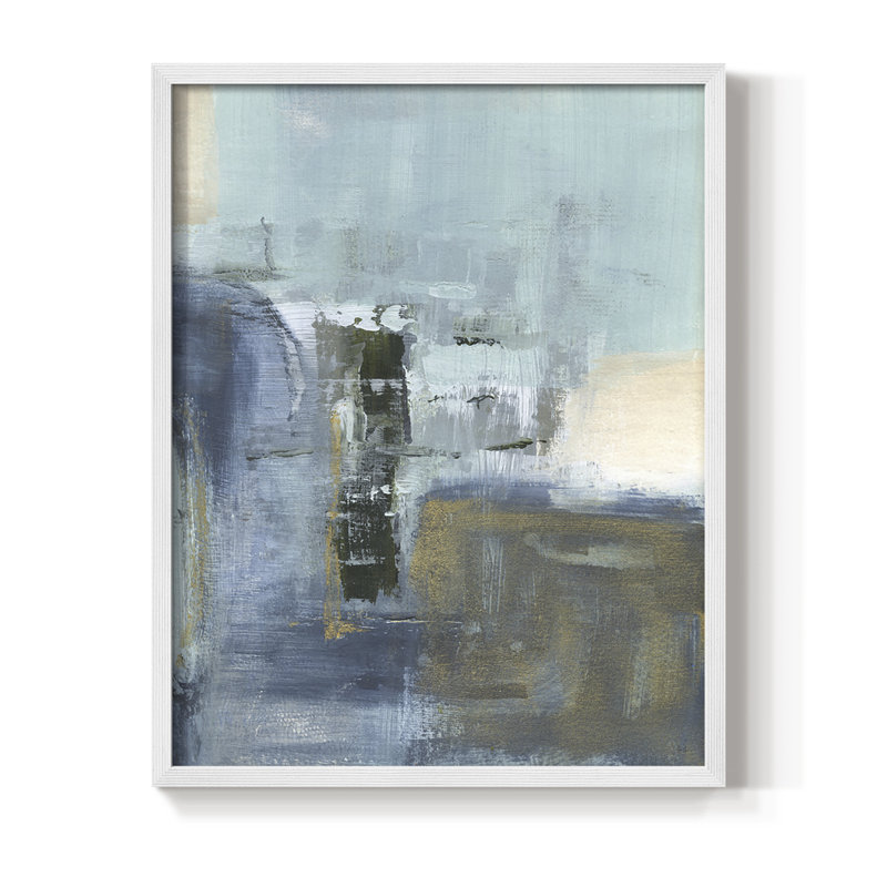 Sand Pond Summer I, reproduction encadrée - bois massif, Blanc, H 14 po x l 11 po