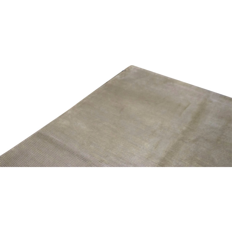 Tapis taupe noué à la main de haute qualité